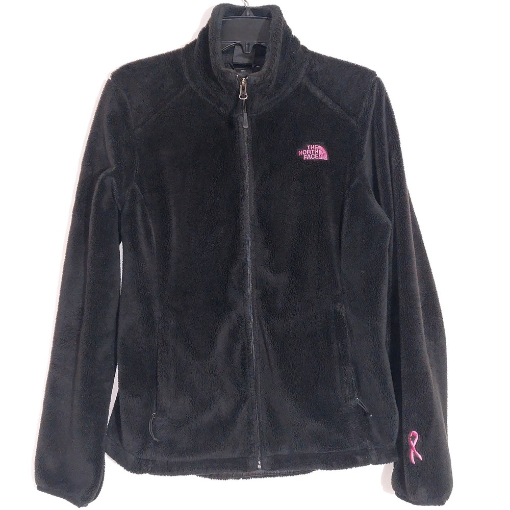 The North Face Women's Pink Ribbon Osito Fleece Jacket Size M Black - Picture 4 of 14